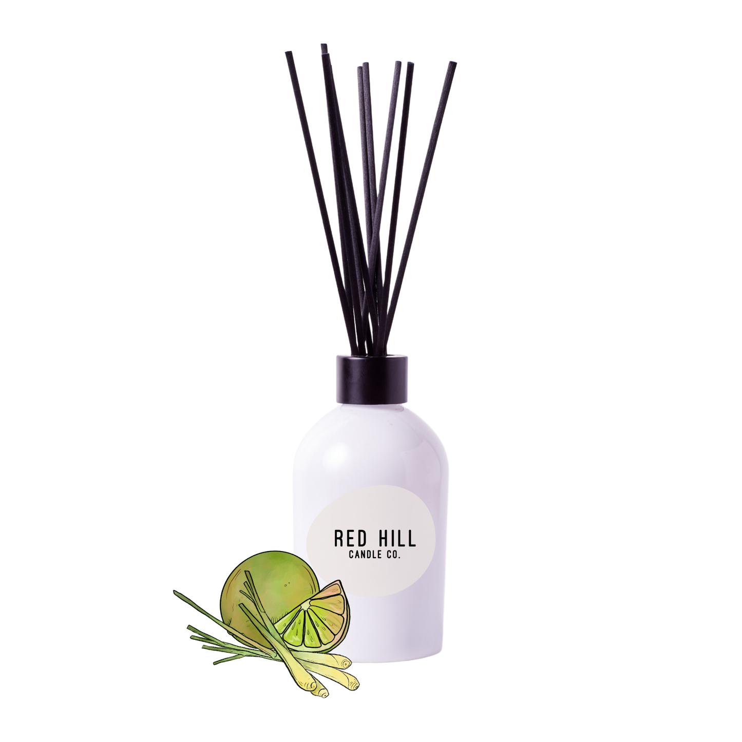 Red Hill Candle Co Persian Lime & Lemongrass Reed Diffuser 200mL product image