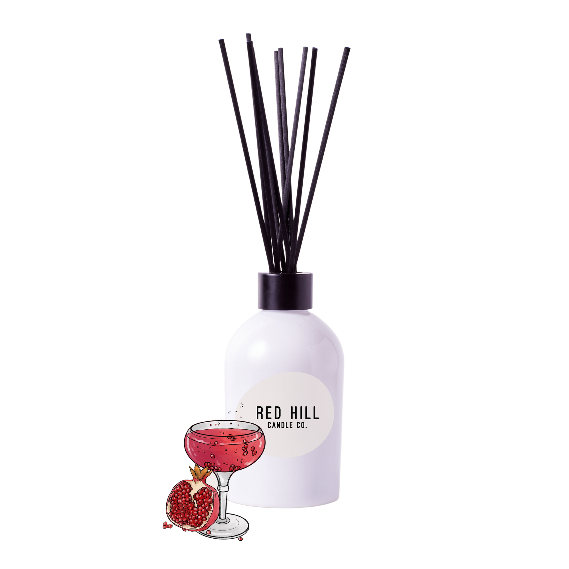 Red Hill Candle Co Champagne & Pomegranate Reed Diffuser 200mL product image