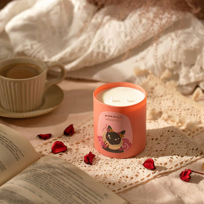 Pinkmint Candle Peony Blush Double Wick Soy Candle