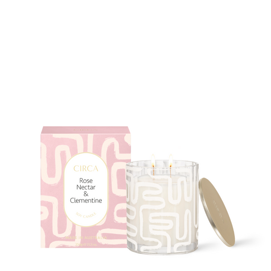 CIRCA Rose Nectar & Clementine Soy Candle 350g