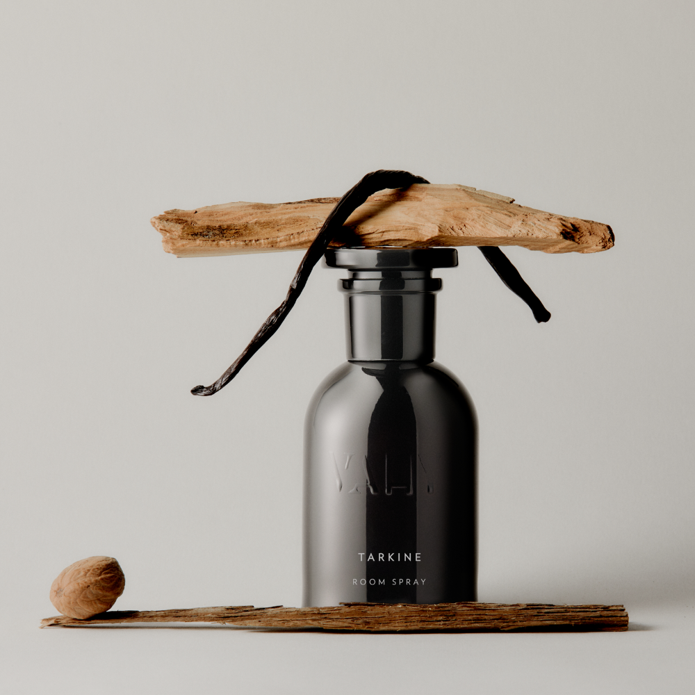 VAHY Tarkine Natural Room Spray with woody fragrance styling