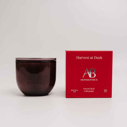 Aromabotanical Harvest at Dusk – Tuscan Fig & Wild Grape Scented Candle 400g