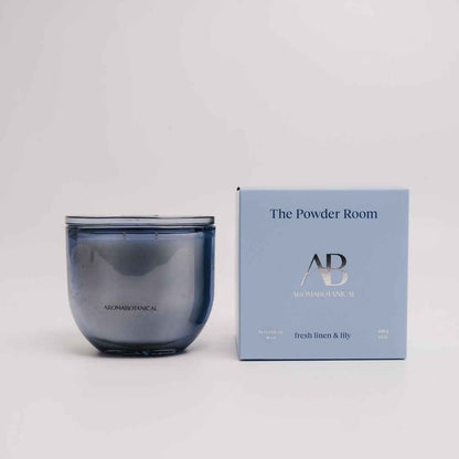 Aromabotanical Powder Room – Fresh Linen & Lily Scented Candle 400g