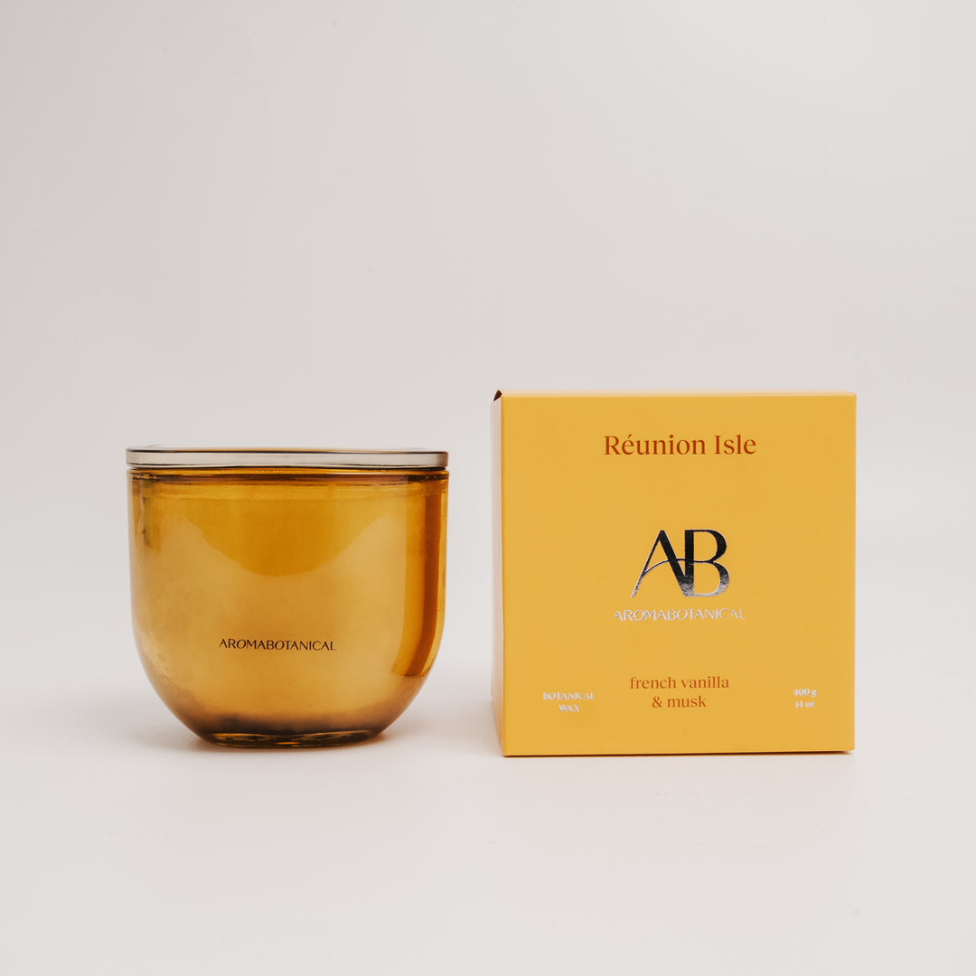 Aromabotanical Reunion Isle – French Vanilla & Soft Musk Scented Candle 400g product image