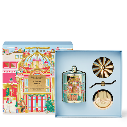 Glasshouse Fragrances A Tahaa Affair Candle & Spinning Carousel 380g