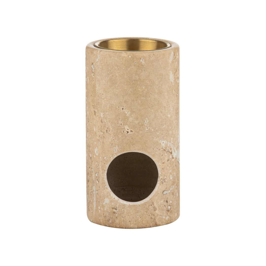 Altasphere Alta Column Travertine Oil Burner