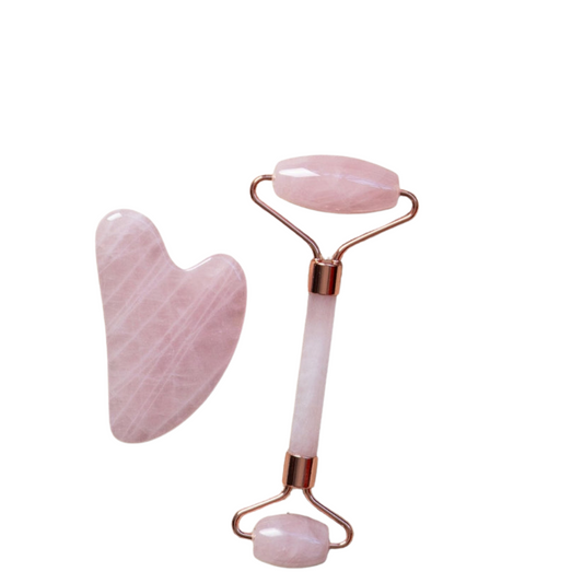 Altasphere Alta Rose Quartz Beauty Ritual Set – Roller and Gua Sha