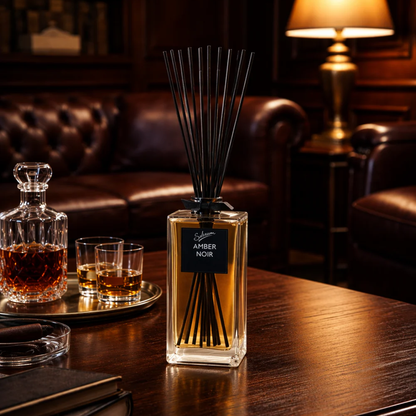 Sohum Amber Noir Signature Candle 420g & Diffuser 160ml Bundle