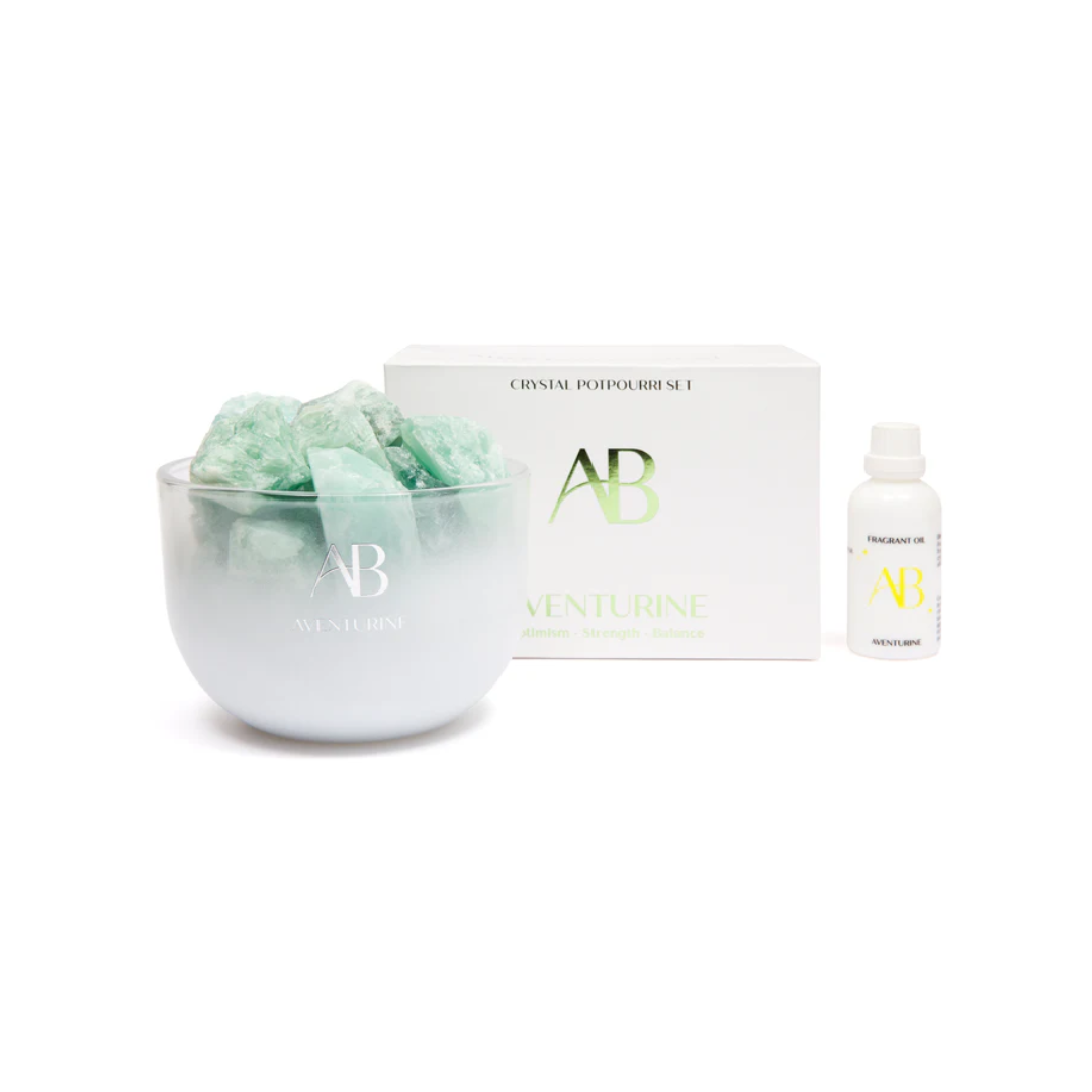 Aromabotanical Aventurine Crystal Potpourri & Oil 50mL