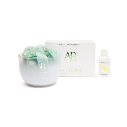 Aromabotanical Aventurine Crystal Potpourri & Oil 50mL