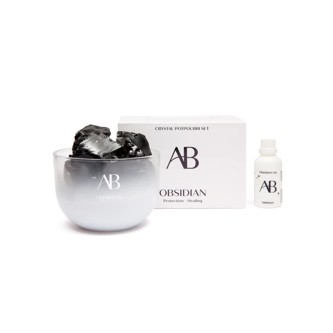 Aromabotanical Obsidian Crystal Potpourri & Oil 50mL