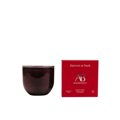 Aromabotanical Harvest at Dusk – Tuscan Fig & Wild Grape Scented Candle 400g - The Gift Company