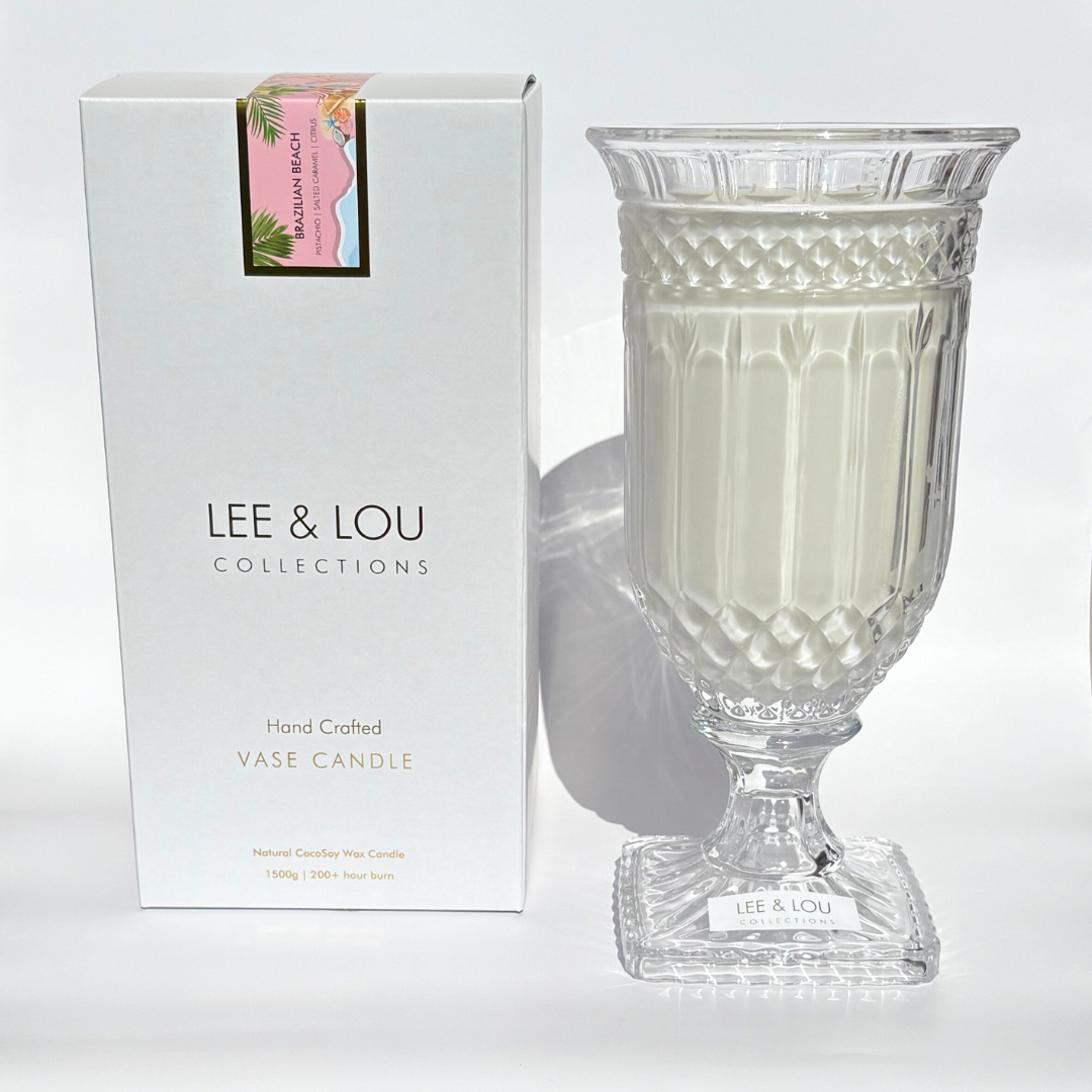 Lee & Lou Brazilian Beach Crystal Vase Candle 1.5kg additional supplier image 9