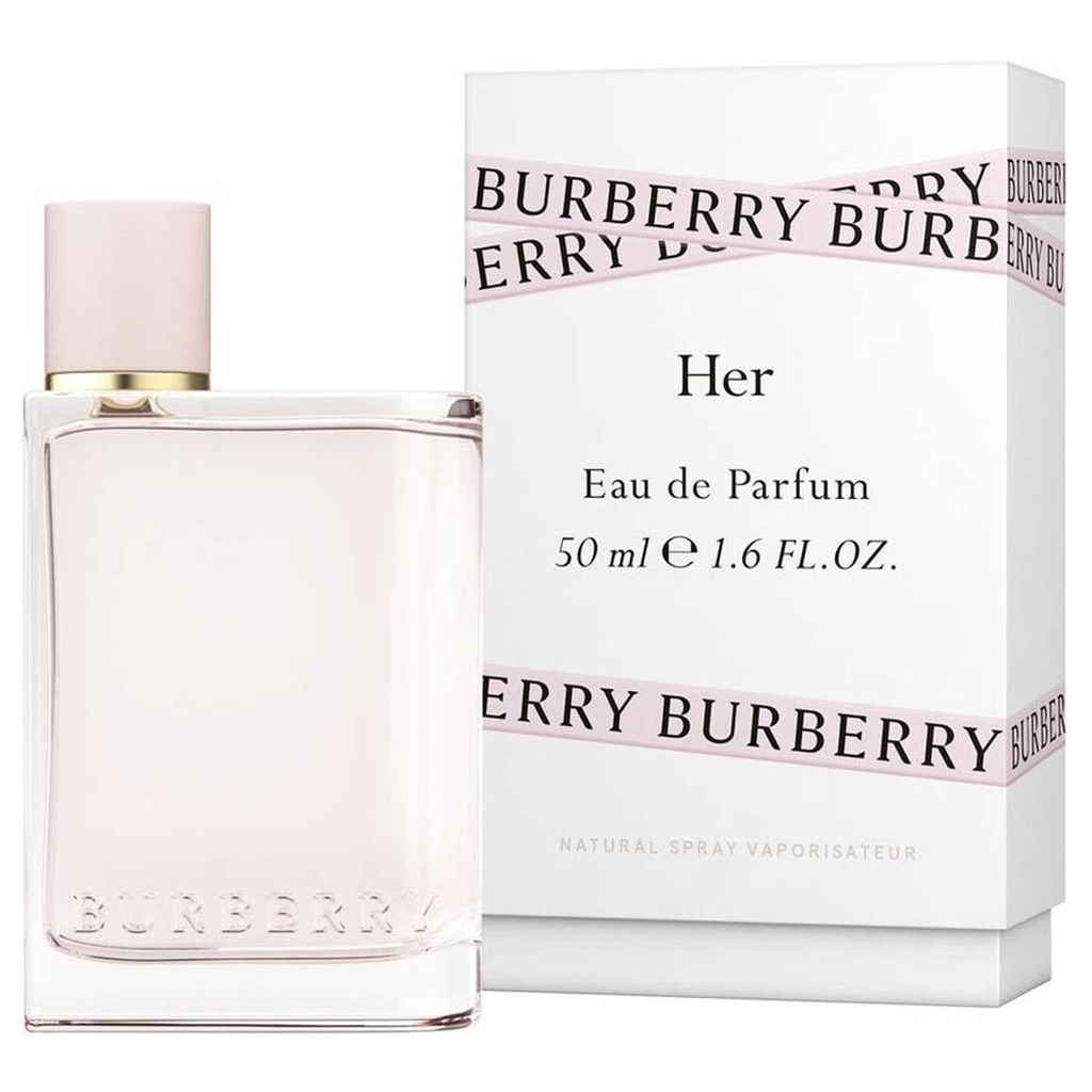 Burberry Her Eau de Parfum 50mL bottle and box