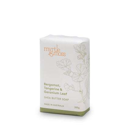 Myrtle & Moss Shea Butter Soap Bergamot, Tangerine & Geranium Leaf 200g