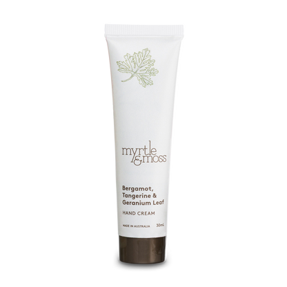 Myrtle & Moss Hand Cream Bergamot, Tangerine & Geranium Leaf 30mL