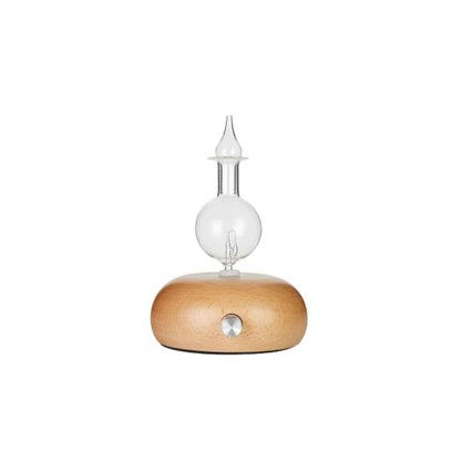 Wooden Glass Waterless Essential Oil Nebulizer Diffuser