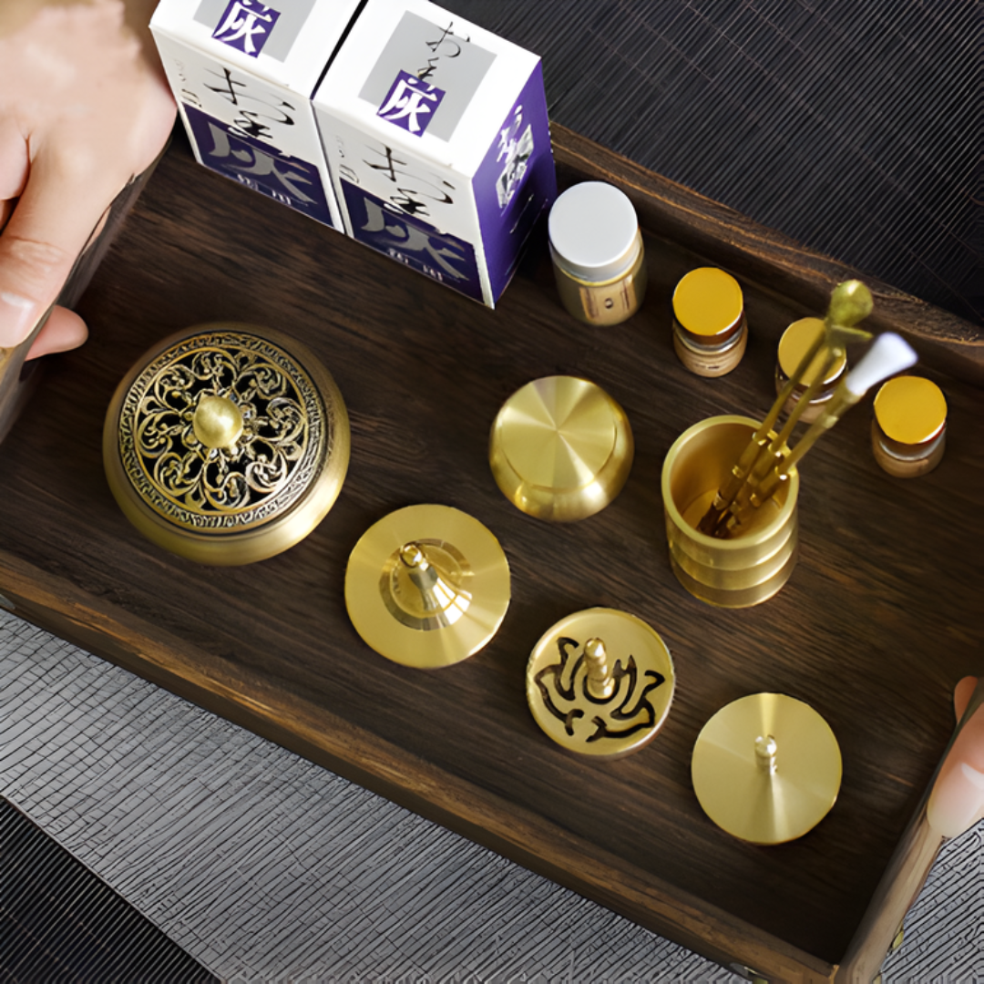 Brass Incense Burner Set