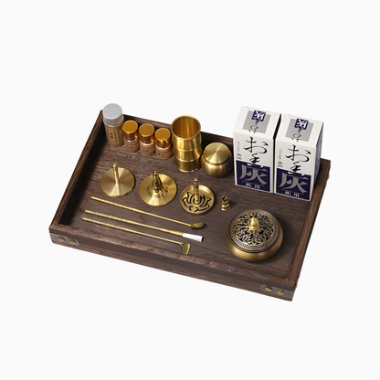 Brass Incense Burner Set