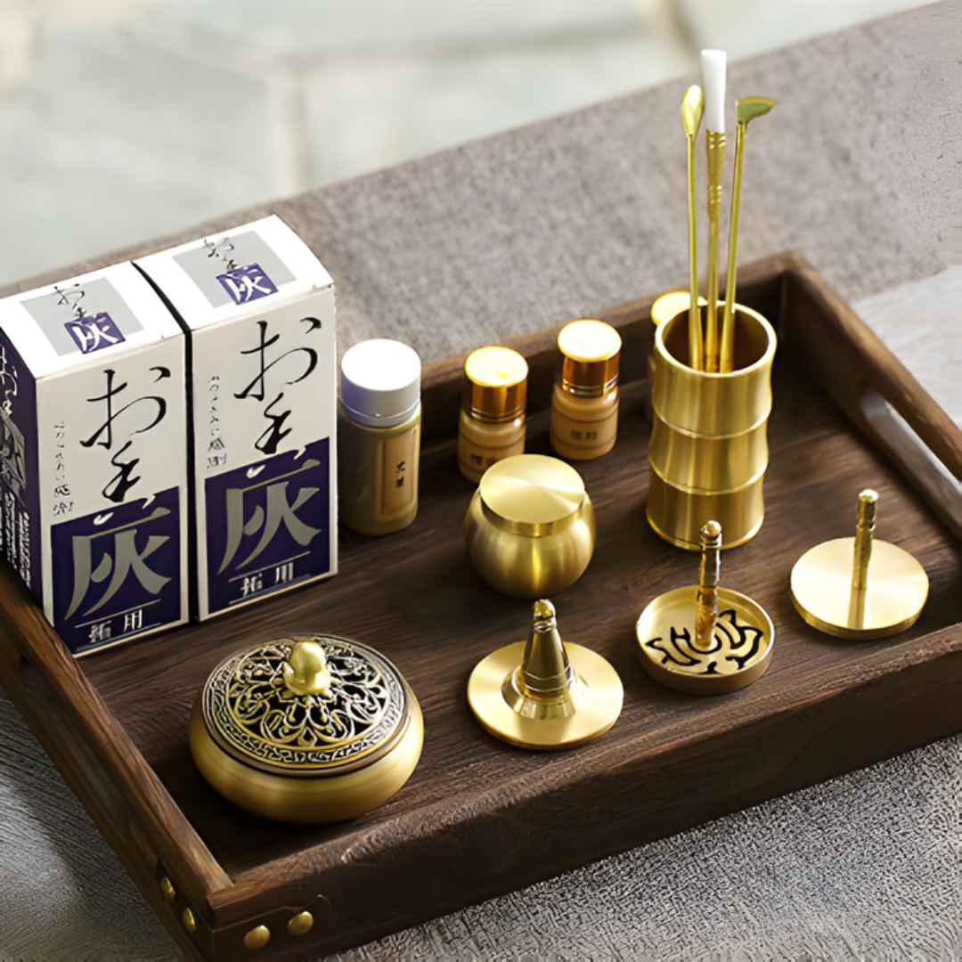 Brass Incense Burner Set
