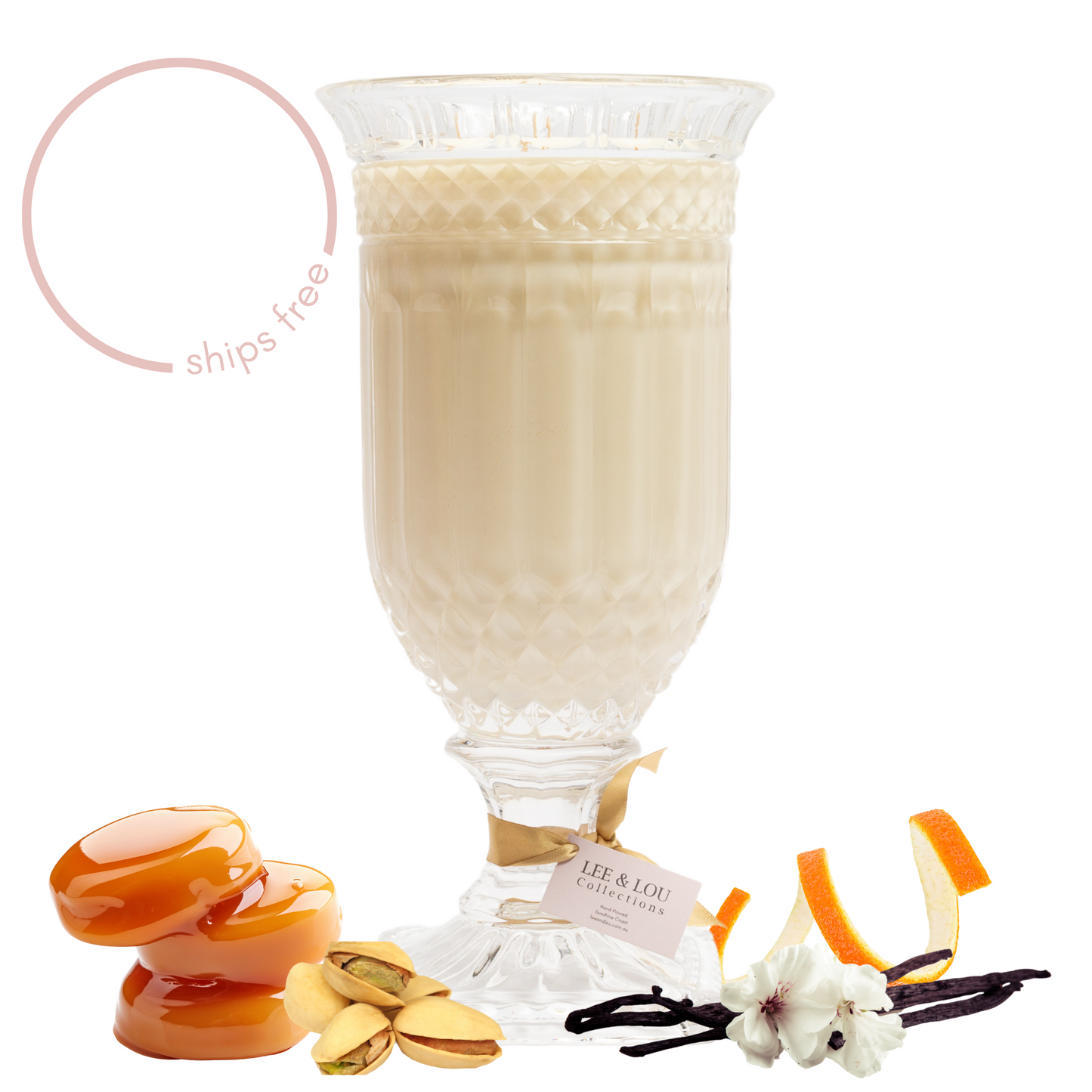 Lee & Lou Brazilian Beach Crystal Vase Candle 1.5kg additional supplier image 10