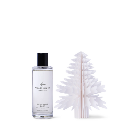 Glasshouse Fragrances Breathtaking Banff Maple Wood & Fig Leaf Interior Fragrance & Paper Diffuser 150mL