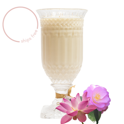 Lee & Lou Camellia & Pink Lotus Crystal Vase Candle 1.5kg additional supplier image 10