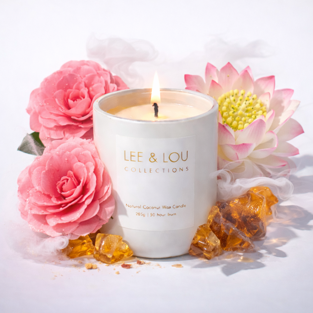 Lee & Lou Camellia & Pink Lotus Bloom Candle 285g additional supplier image 5