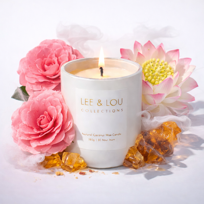 Lee & Lou Camellia & Pink Lotus Bloom Candle 285g additional supplier image 5