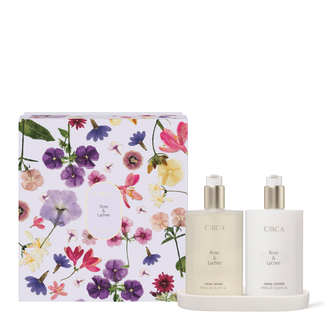 CIRCA Limited Edition Rose & Lychee Hand Care Duo Set 900mL