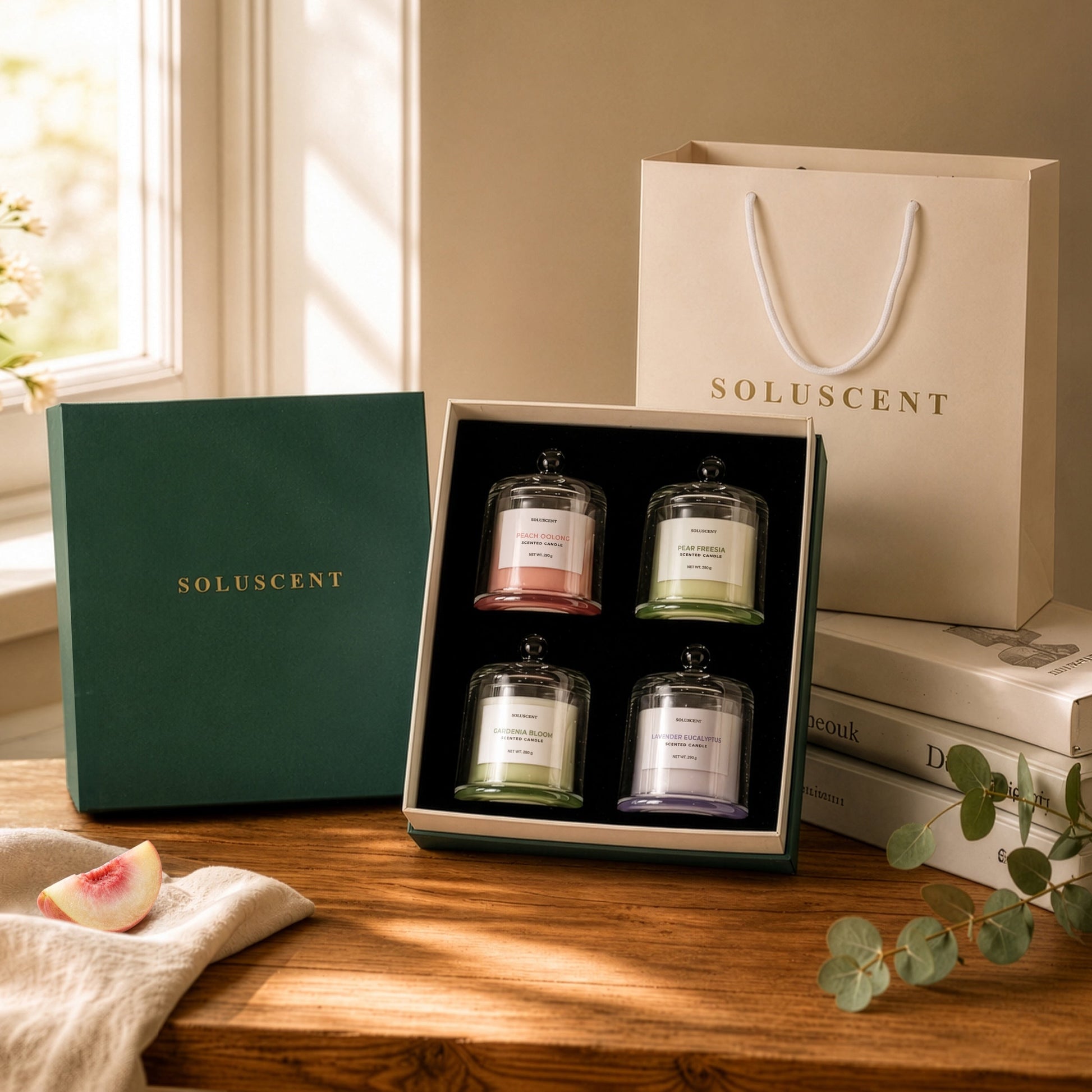 Soluscent Complete Ritual candle gift box with signature gift presentation