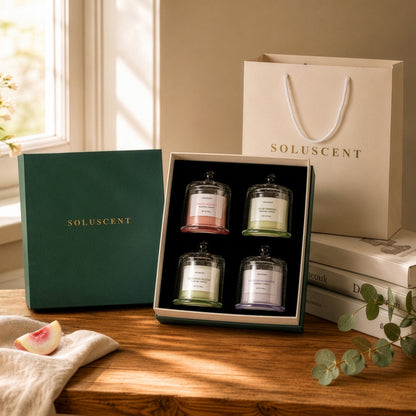 Soluscent Complete Ritual candle gift box with signature gift presentation