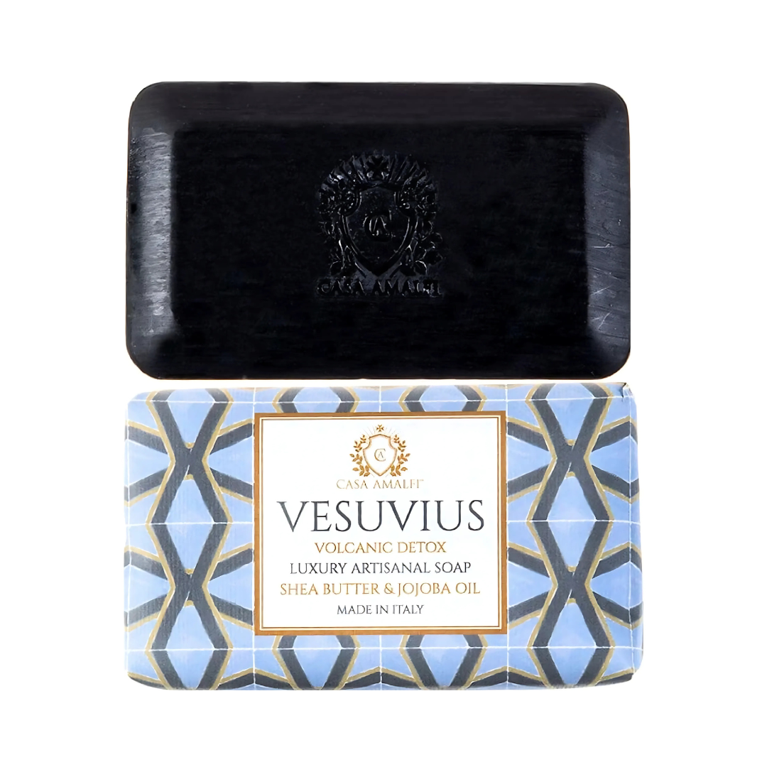 Casa Amalfi Vesuvius Detox Body Soap Volcanic Detox Set of 3 × 150g
