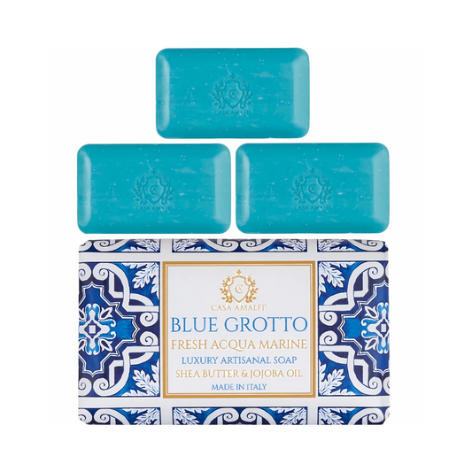 Casa Amalfi Blue Grotto Body Soap Fresh Acqua Marine Set of 3 × 150g