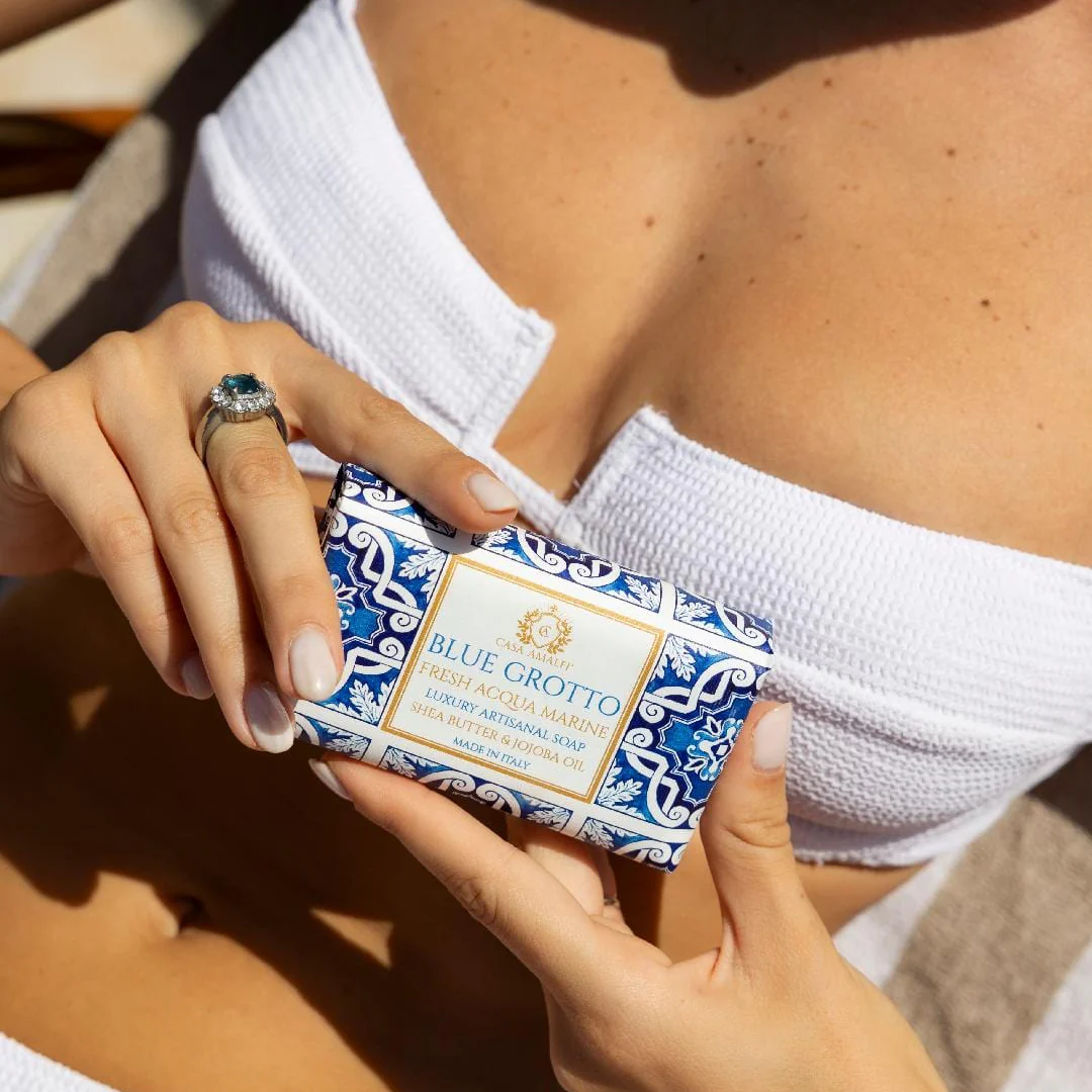 Casa Amalfi Blue Grotto Body Soap Fresh Acqua Marine Set of 3 × 150g