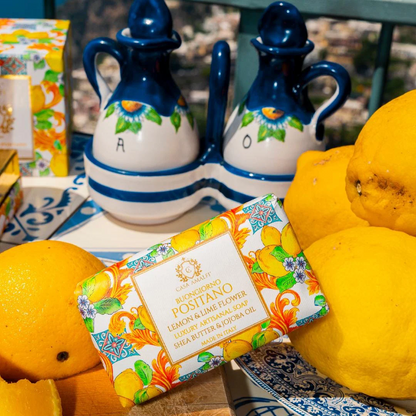 Casa Amalfi Buongiorno Positano Body Soap Lemon Basil & Mandarin Set of 3 × 150g