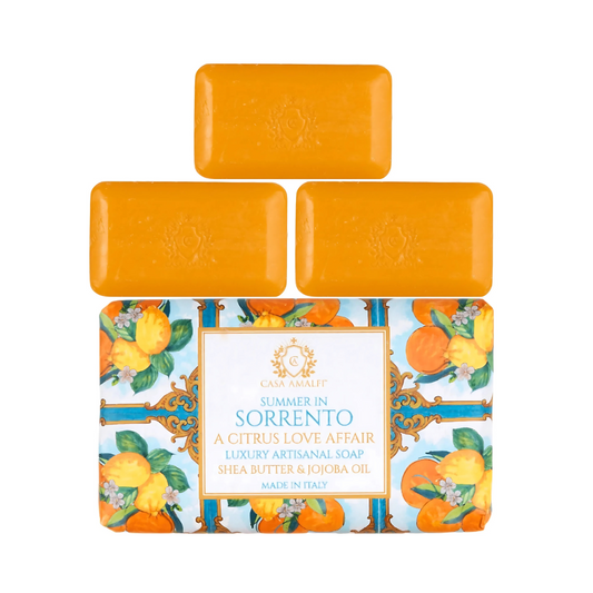 Casa Amalfi Summer In Sorrento Body Soap A Citrus Love Affair Set of 3 × 150g