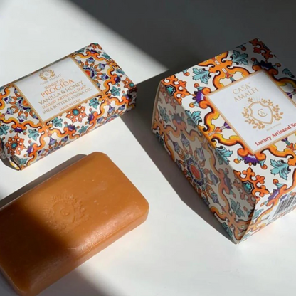 Casa Amalfi Sunset In Procida Body Soap Vanilla & Honey Set of 3 × 150g