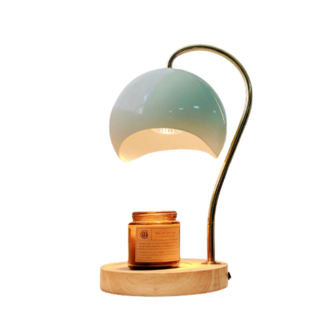 Scandinavian Candle Warmer Lamp with Timer & Dimmable Lighting