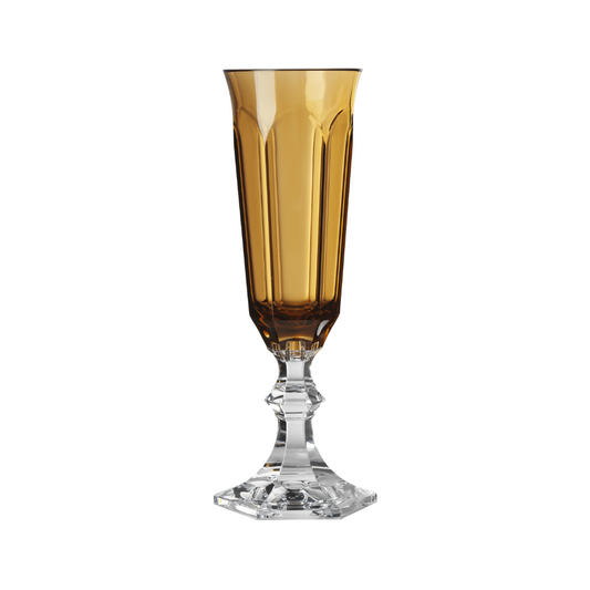 Mario Luca Giusti Dolce Vita Champagne Flute Amber