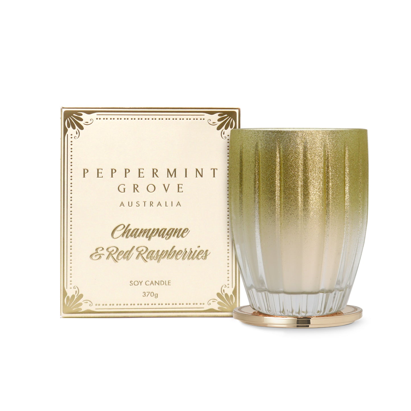 Peppermint Grove Champagne & Red Raspberries Candle 370g