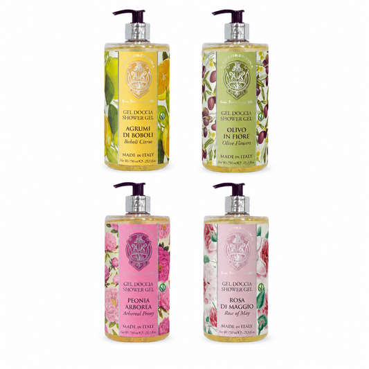 La Florentina Mediterranean Shower Gel Collection – 4 x 750mL