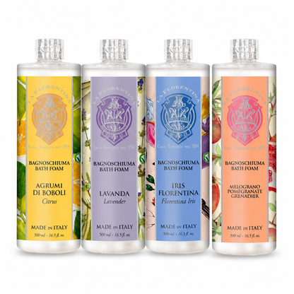 La Florentina Tuscan Bath Foam Collection – 4 x 500mL - The Gift Company