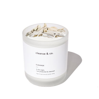 Cleanse & Co. Sage Cleanse Intention Candle 200g