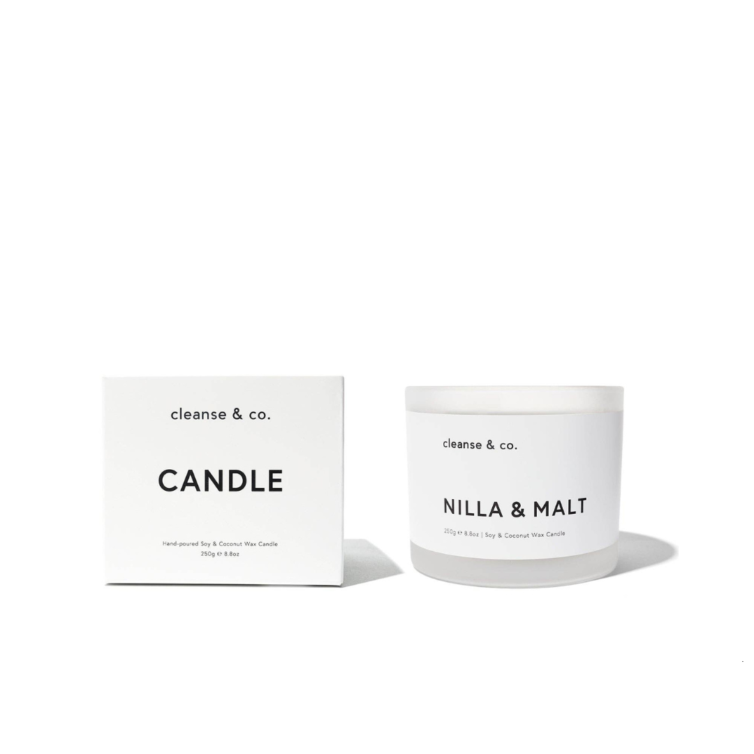 Cleanse & Co. Nilla & Malt Candle 250g