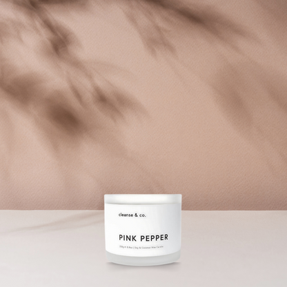 Cleanse & Co. Pink Pepper Candle 250g