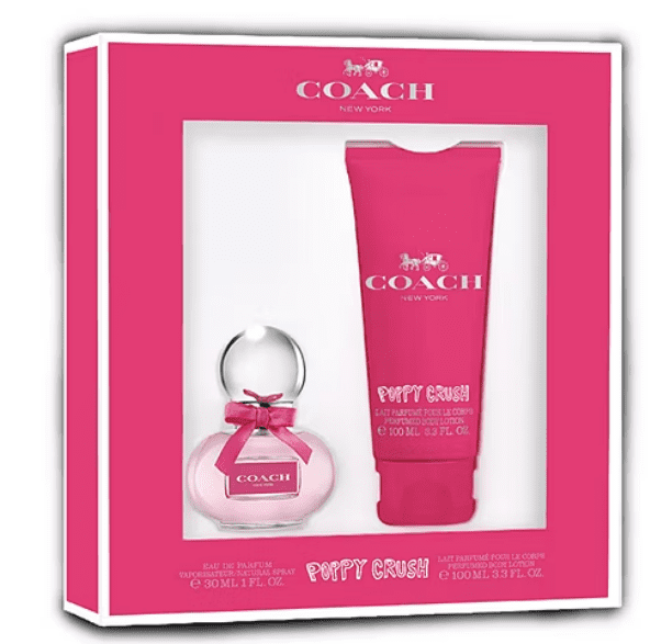 Coach Poppy Crush Eau de Parfum Gift Set with perfume and body lotion