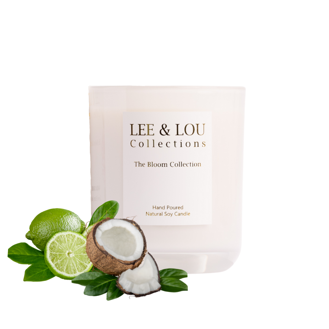 Lee & Lou Coconut & Lime Bloom Candle 285g main product image