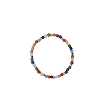 Zjoosh Colourful Stone Stretch Bracelet