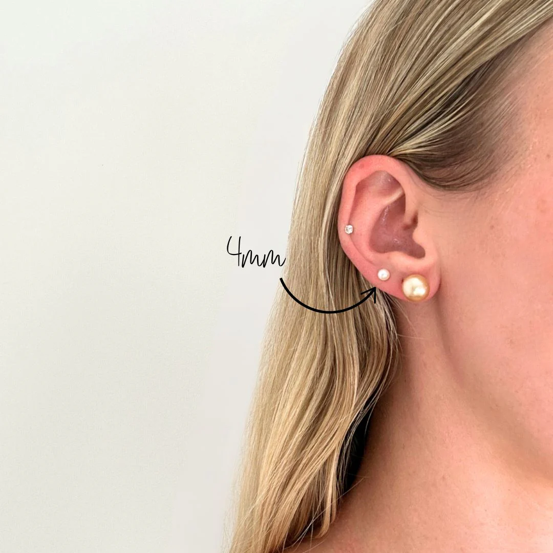 Ikecho Cosmic Moon Studs